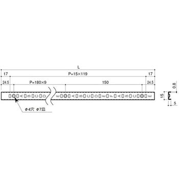 棚柱・棚受・ビスセット(ステンレス製) EA976GBシリーズ - エスコ