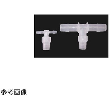 PP 1/8-27NPTオスネジ付きT型アダプター アイシス