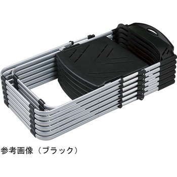 アルミ折りたたみ椅子 座布張りタイプ サンケイ