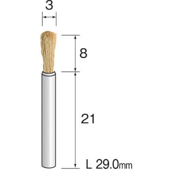 金属ブラシ エンド ミニター 筒型・筆型・エンド型ブラシ 【通販