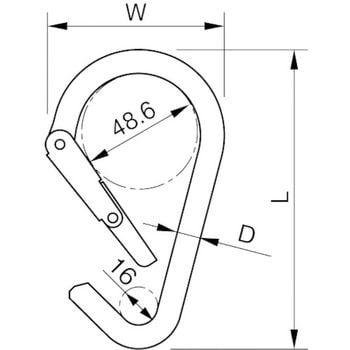 ツーウェイリンク 123/ワン・ツゥ・スリー(伊藤製作所) 吊具用スナップ