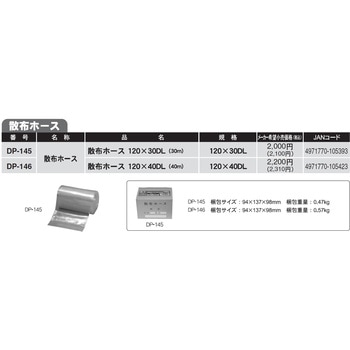 動力散布機用散布ホース 工進