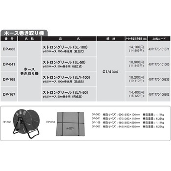 動力噴霧機用ホース巻き取り機 工進