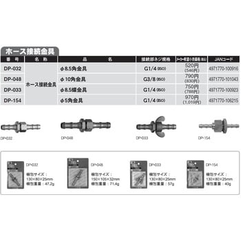 DP-032 動力噴霧機用ホース接続金具 1個 工進 【通販サイトMonotaRO】