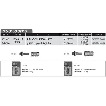 動力噴霧機用ホース接続金具 工進