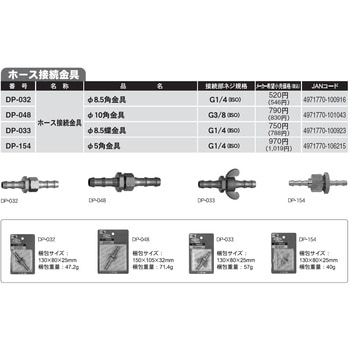 動力噴霧機用ホース接続金具 工進