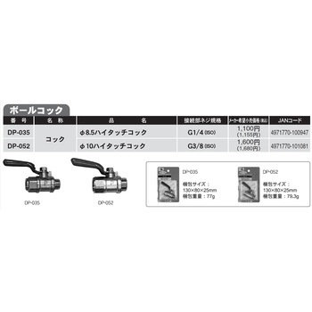 噴霧機用レバーコック 工進