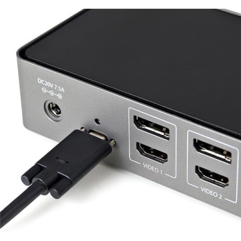 USB-C&USB-A対応ドッキングステーション/3面モニター対応ノートパソコン拡張ドック/85WUSBPD/4K60Hz対応HDMI&DiplayPort3モニター StarTech.com