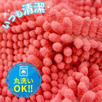 サラサラ瞬間吸水バスマットM ピンク LEC(レック)