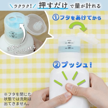 押して計る洗濯洗剤ボトル LEC(レック)