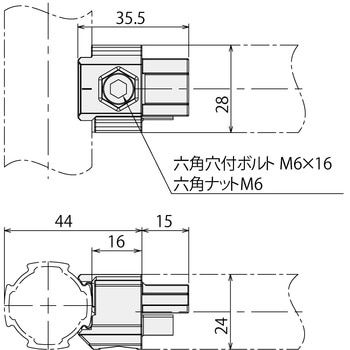 Lスロットコネクタインナー型 SUS(エスユーエス)