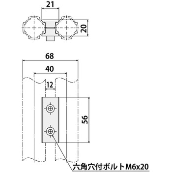 ダブルコネクタP12L56 SUS(エスユーエス)