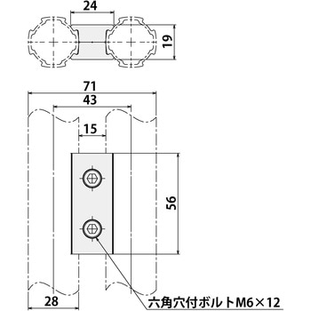 ダブルコネクタP15L56 SUS(エスユーエス)