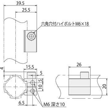コネクタピースコンパクトフロントL SUS(エスユーエス)