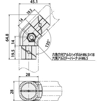 135度コネクタインナー型 SUS(エスユーエス)