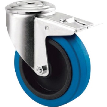 3477UFR160P30-13 SKY BLUE ボルト穴式キャスター ALPHA (タイヤ痕レスタイプ) 自在車 テンテキャスター 69556954