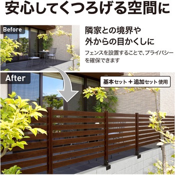 美WOODシンプルボーダーフェンス 基本セット タカショー