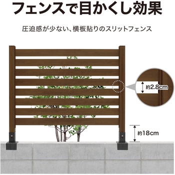 美WOODシンプルボーダーフェンス 基本セット タカショー