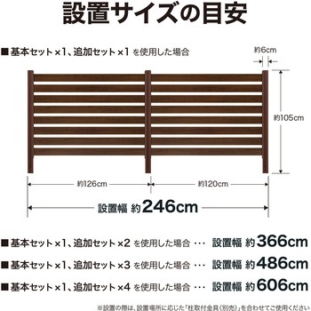 美WOODシンプルボーダーフェンス 基本セット タカショー