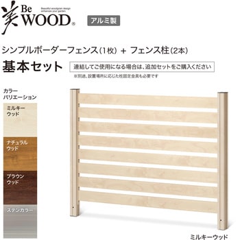 美WOODシンプルボーダーフェンス 基本セット 1セット タカショー 【通販モノタロウ】