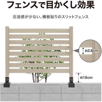 美WOODシンプルボーダーフェンス 基本セット タカショー