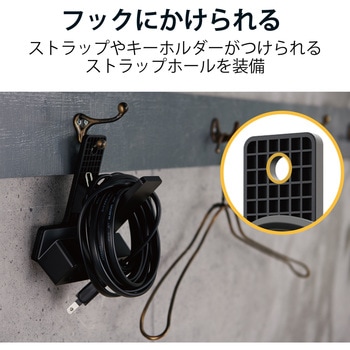 延長コード 電源タップ コンセント 2P 3個口 3m クリップタイプ 雷サージ ホコリシャッター付 エレコム