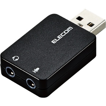 USB-AADC01BK オーディオ変換アダプタ USB-Φ3.5mm オーディオ出力 