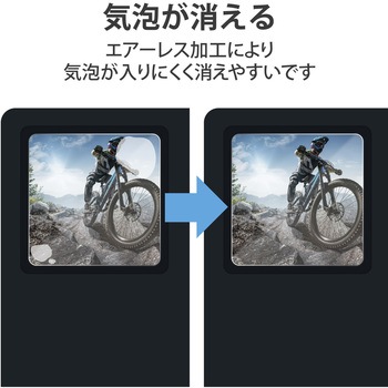 GoPro HERO9 Black用 保護フィルム ガラスフィルム 親水性 耐衝撃 指紋防止 光沢 ゴープロ9 硬度3H エレコム