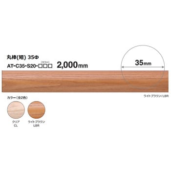 超特価】 木製手すり 1800mm Ф35mm 送料無料 １４００円/本 新品