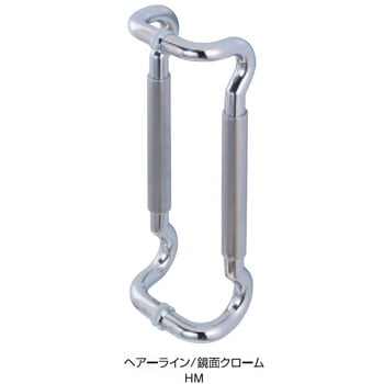 ステンレス座付ドアハンドル 両面 K9(駒谷)