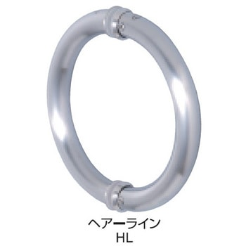 ステンレス座付ドアハンドル 両面 K9(駒谷)