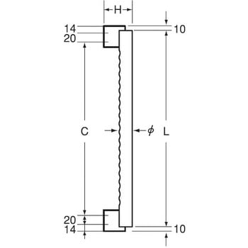 ウッドドアハンドル 片面メンタイプ K9(駒谷)