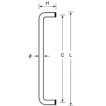 抗菌アクリルドアハンドル 両面 K9(駒谷)