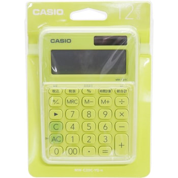 MW-C20C-YG-N カラフル電卓 1個 カシオ計算機 【通販サイトMonotaRO】