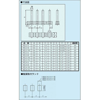 表面実装用連結ピン 2.54mmピッチ(10本入) HQシリーズ MAC8(マックエイト)