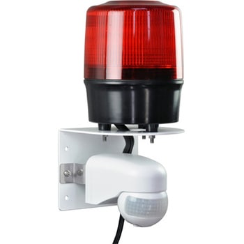 センサー付LED回転灯Φ120 ニコトーチ・120 AC100V 人感センサー仕様 VL12R-100シリーズ 日恵製作所