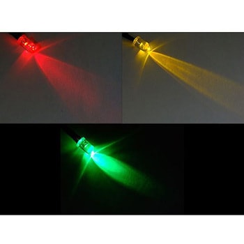 20cm線付LED Φ5mm アズワン