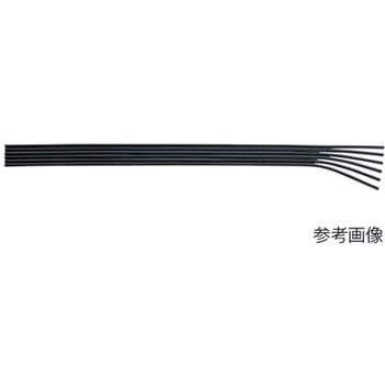 フラットチューブUFF 5-4×2.5mm 黒 UFF-04-5シリーズ 潤工社
