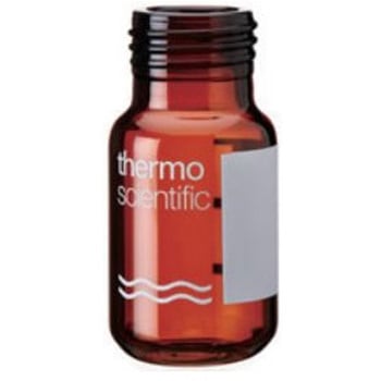 多機能オートサンプラーバイアル(ND18)ラベル付 ガラス ラウンドボトム 6ASVシリーズ Thermo Fisher Scientific