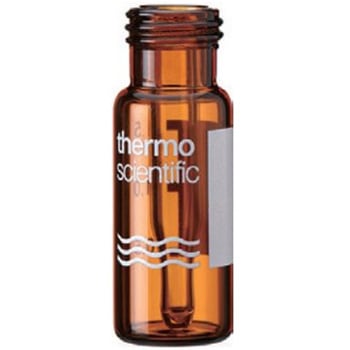 スクリューバイアル(9-425)ラベル付 0.3mL ガラス(ガラスインサート付) 6PSV9-03シリーズ Thermo Fisher Scientific