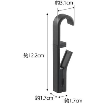 122mm フック付回転式クリップ 4個 エスコ