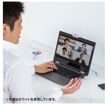 200万画素 WEBカメラ 広角60°/フルHD対応 エスコ