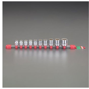 3/8"DR/ 7-22mm[10個組]ソケットセット エスコ