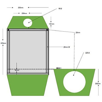 470×355mm マグネットサインボード エスコ