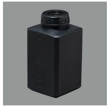 90x90x172mm/1000ml 角型ポリ容器 遮光 エスコ