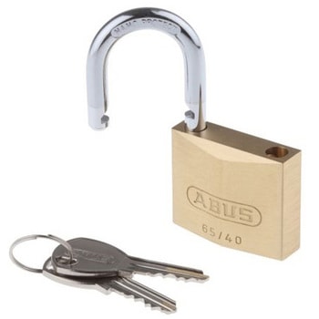 Abus 南京錠 パドロック 真鍮、スチール ABUS