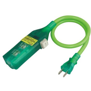AC100V/15A/0.5 m 延長コード 過負荷保護付 エスコ