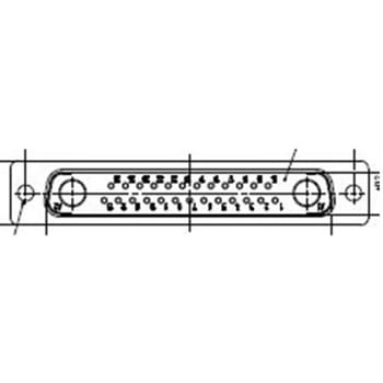 D-subコネクタ 25極 オス パネルマウント 1箱 50個入 FCT - A MOLEX COMPANY