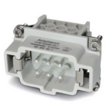 Heavy mate connector pin insert 6 way 1袋 10個入 AMPHENOL