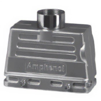 Hood 16 pole Pg21 on top with stub for AMPHENOL